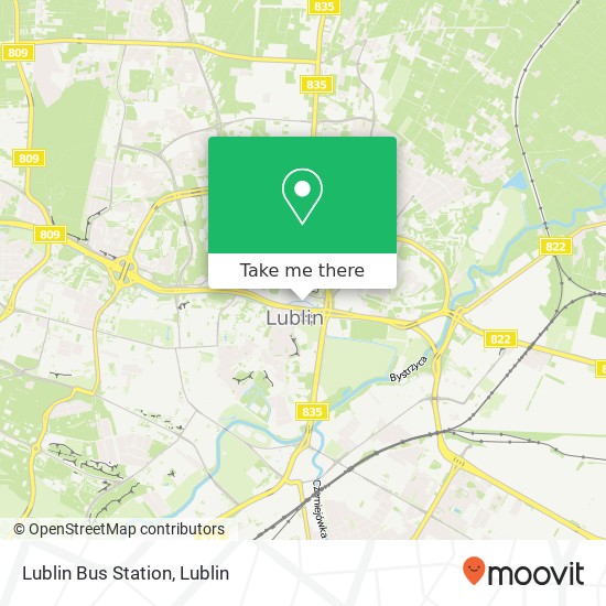 Lublin Bus Station map