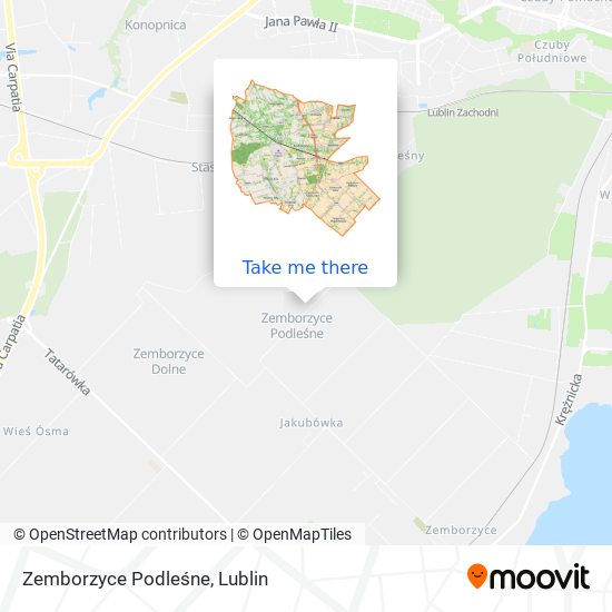 Карта Zemborzyce Podleśne