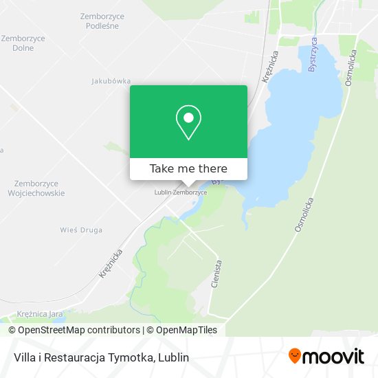 Карта Villa i Restauracja Tymotka