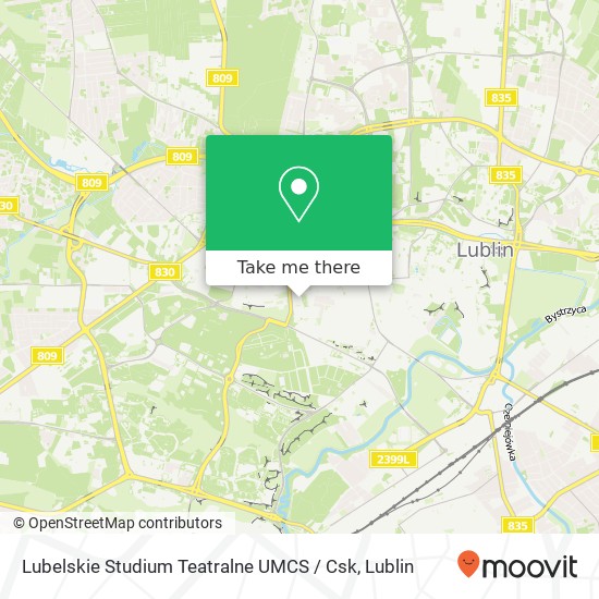 Lubelskie Studium Teatralne UMCS / Csk map