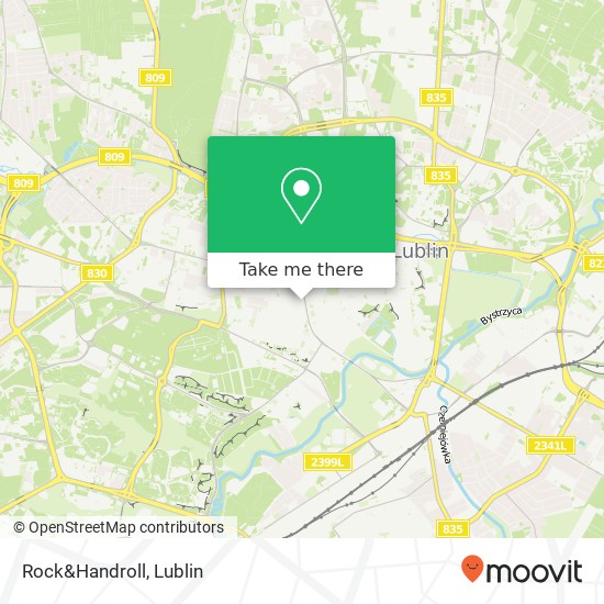Карта Rock&Handroll, ulica Marii Sklodowskiej-Curie 20-029 Lublin