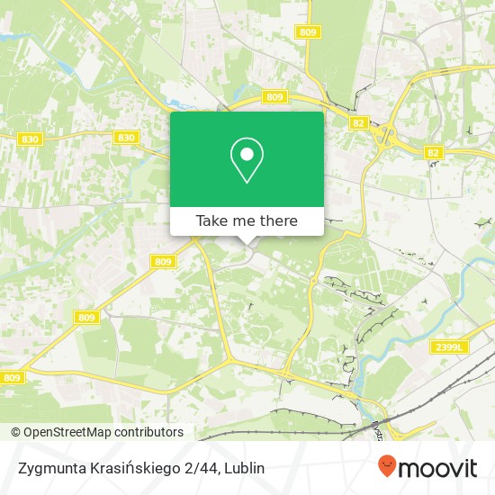 Zygmunta Krasińskiego 2/44 map