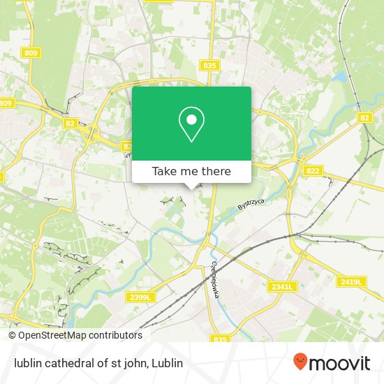 lublin cathedral of st john map