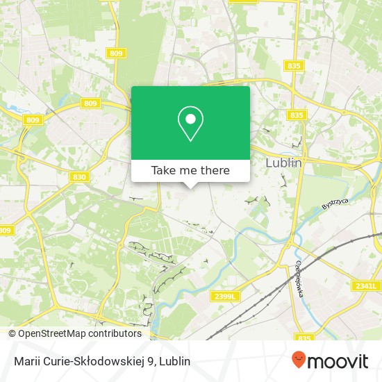 Marii Curie-Skłodowskiej 9 map