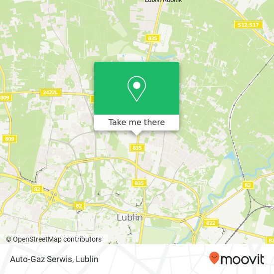 Auto-Gaz Serwis map