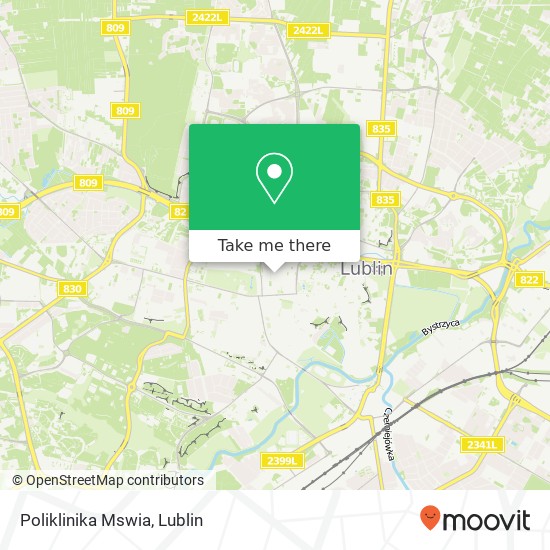 Poliklinika Mswia map