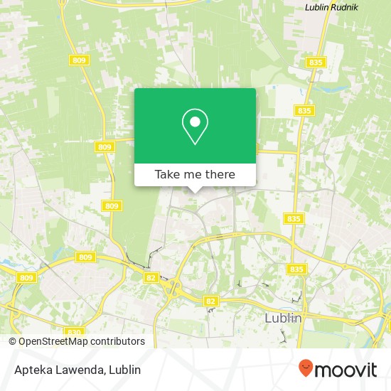 Apteka Lawenda map