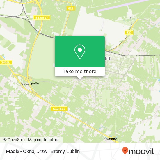 Madix - Okna, Drzwi, Bramy map