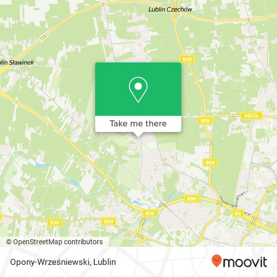 Opony-Wrześniewski map