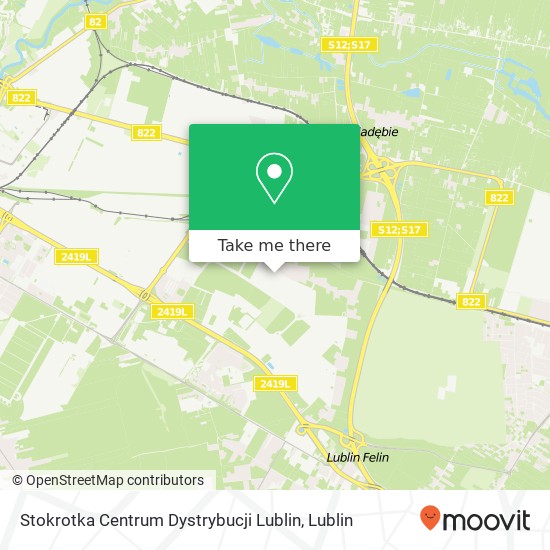 Stokrotka Centrum Dystrybucji Lublin map