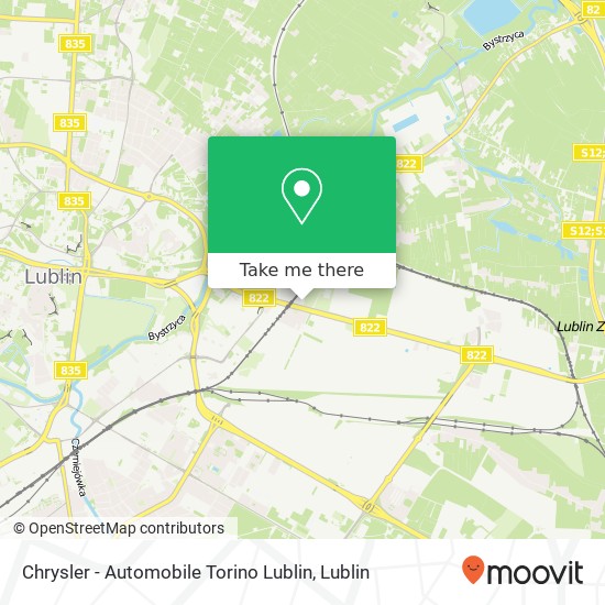 Карта Chrysler - Automobile Torino Lublin