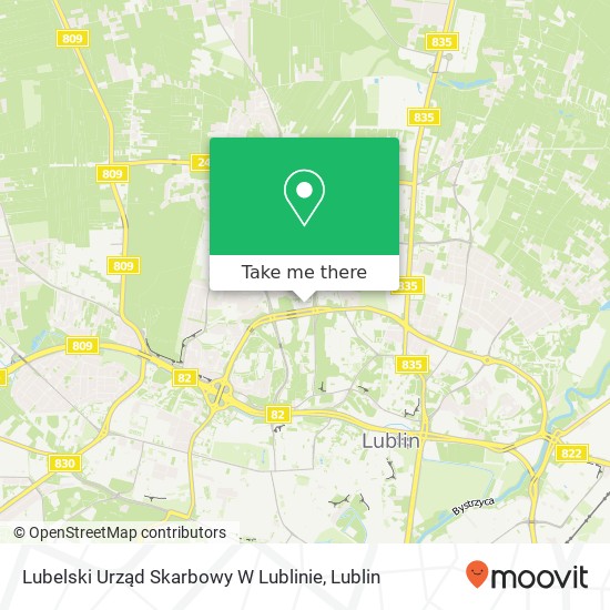 Lubelski Urząd Skarbowy W Lublinie map