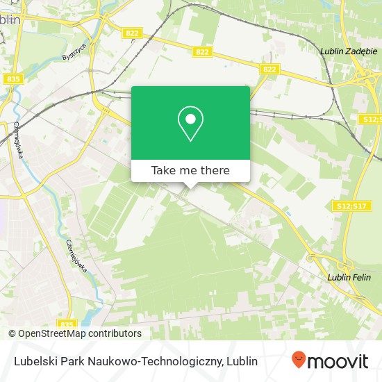 Lubelski Park Naukowo-Technologiczny map