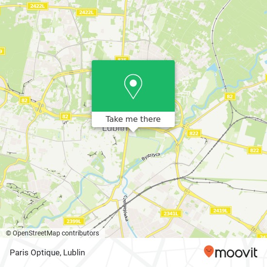 Paris Optique map