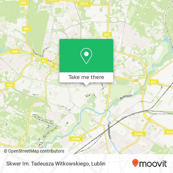 Skwer Im. Tadeusza Witkowskiego map