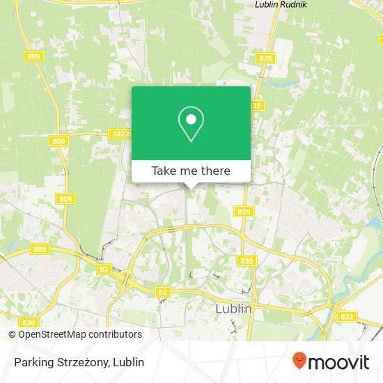 Parking Strzeżony map