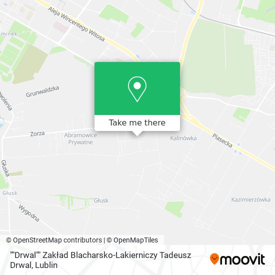 ""Drwal"" Zakład Blacharsko-Lakierniczy Tadeusz Drwal map