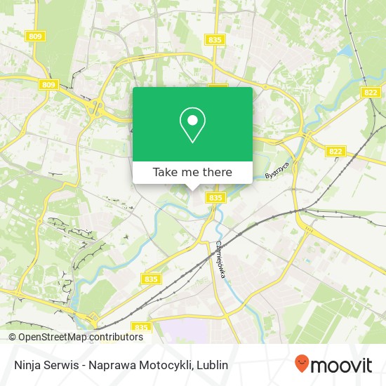 Карта Ninja Serwis - Naprawa Motocykli