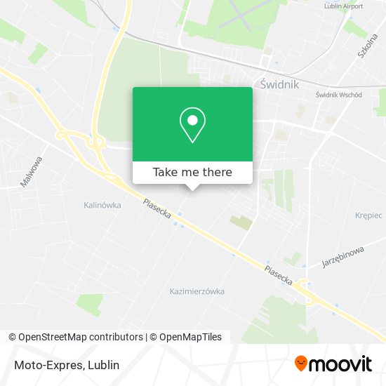 Moto-Expres map
