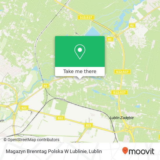 Magazyn Brenntag Polska W Lublinie map