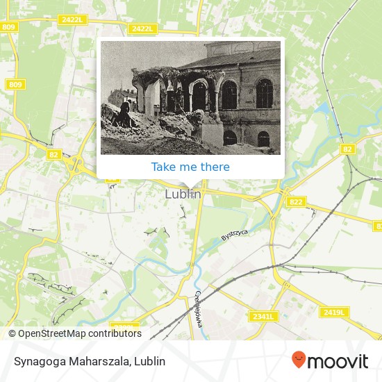Synagoga Maharszala map