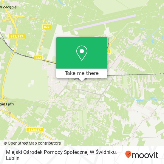 Карта Miejski Ośrodek Pomocy Społecznej W Świdniku