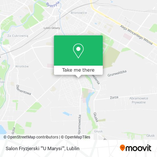 Карта Salon Fryzjerski ""U Marysi""