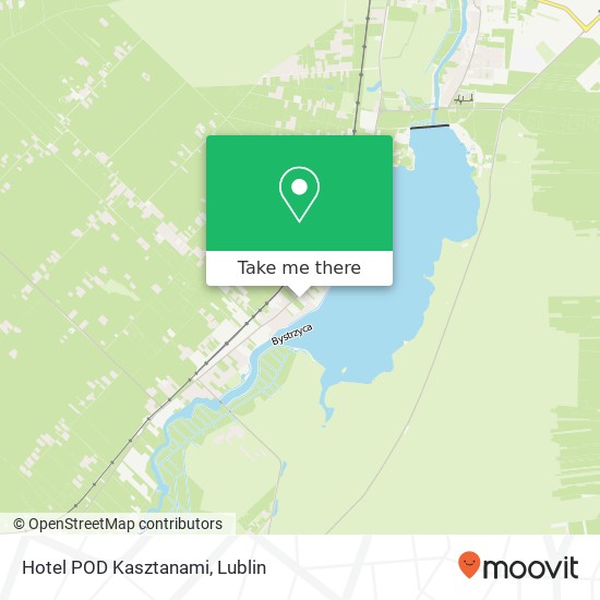 Hotel POD Kasztanami map