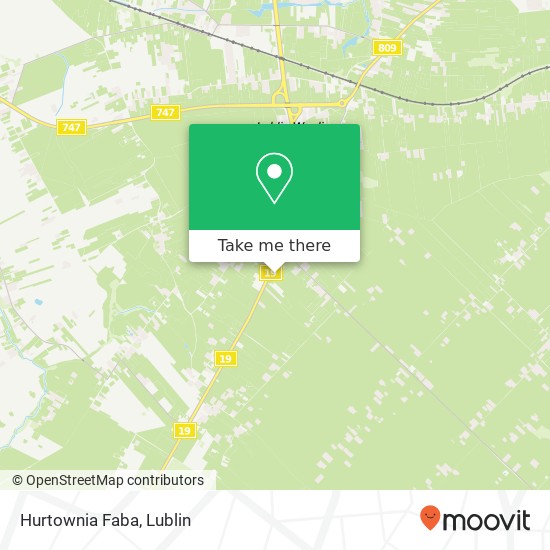 Hurtownia Faba map