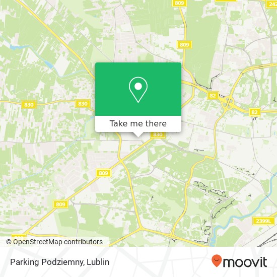 Parking Podziemny map