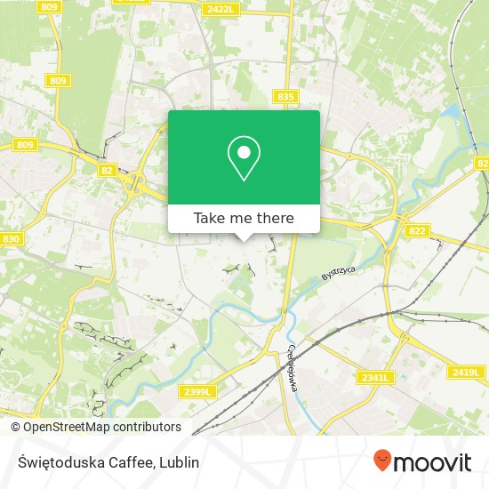 Świętoduska Caffee map