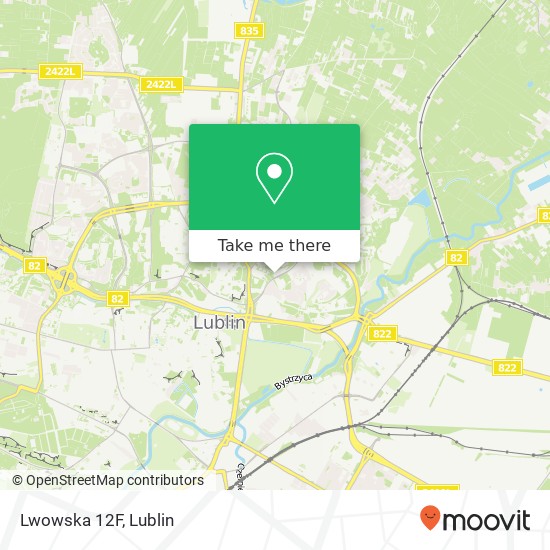 Lwowska 12F map