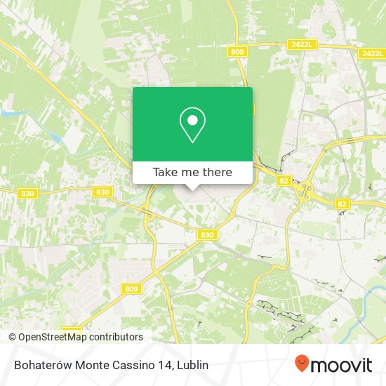 Bohaterów Monte Cassino 14 map