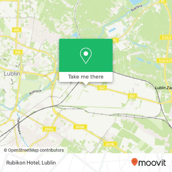 Rubikon Hotel map