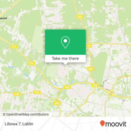 Liliowa 7 map