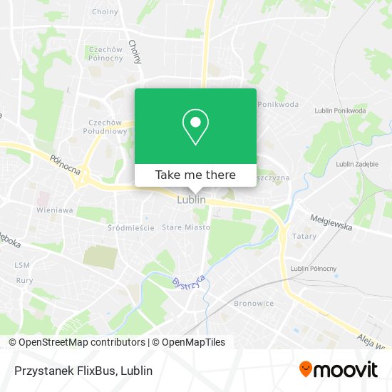 Карта Przystanek FlixBus