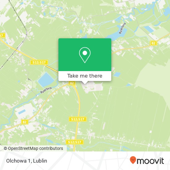 Olchowa 1 map