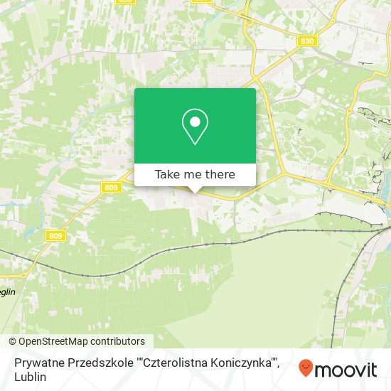 Prywatne Przedszkole ""Czterolistna Koniczynka"" map