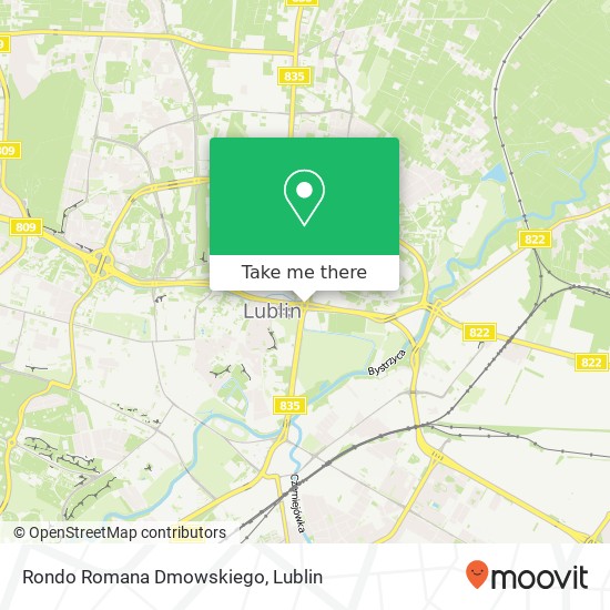 Rondo Romana Dmowskiego map