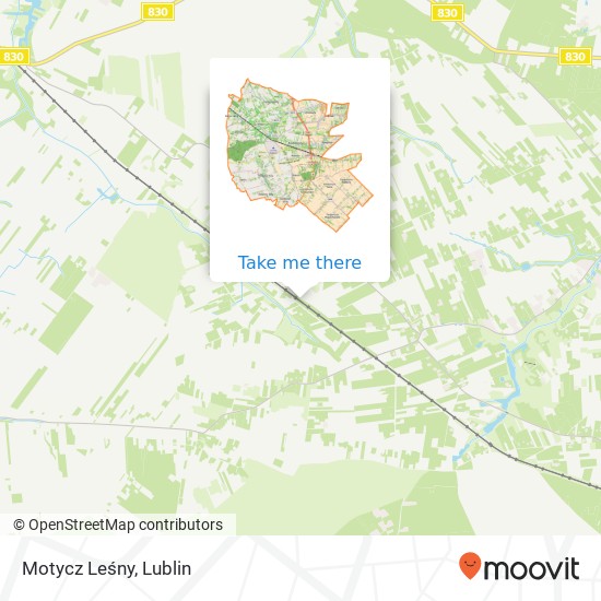 Motycz Leśny map