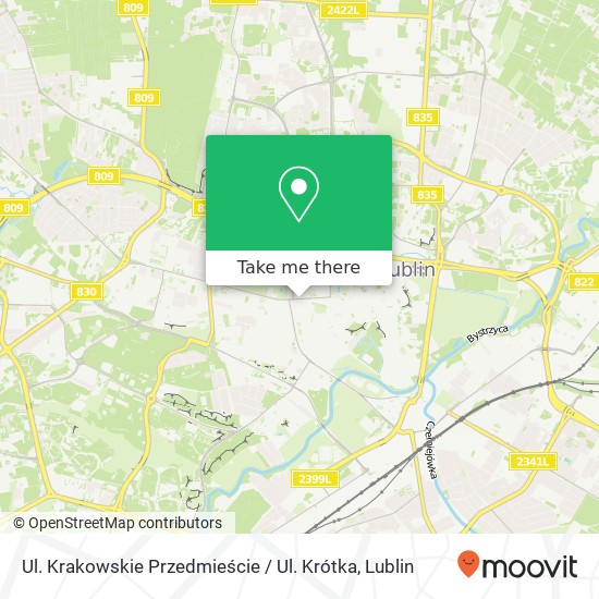 Ul. Krakowskie Przedmieście / Ul. Krótka map