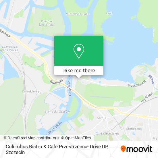 Columbus Bistro & Cafe Przestrzenna- Drive UP map