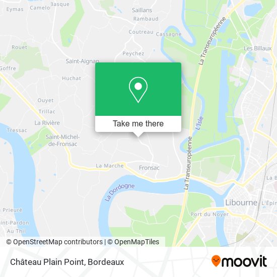 Château Plain Point map