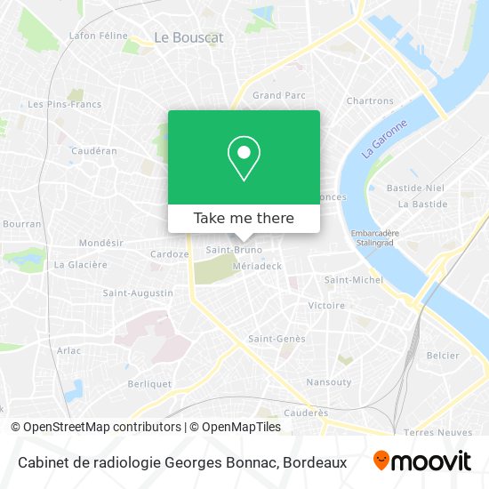 Cabinet de radiologie Georges Bonnac map