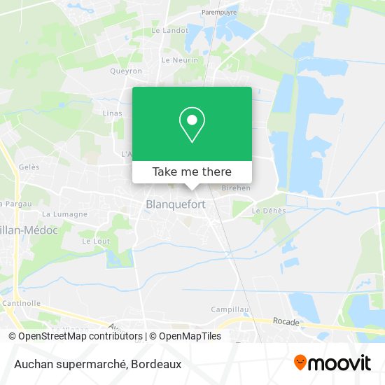 Auchan supermarché map
