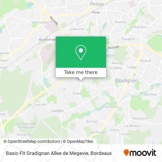 Basic-Fit Gradignan Allee de Megevie map