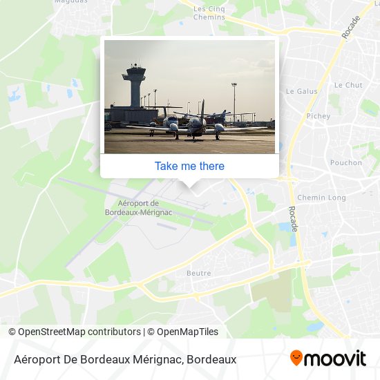 Mapa Aéroport De Bordeaux Mérignac