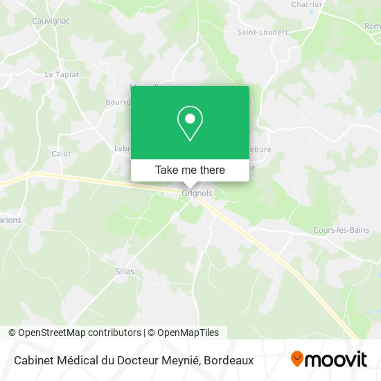Mapa Cabinet Médical du Docteur Meynié