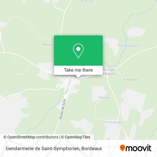 Mapa Gendarmerie de Saint-Symphorien