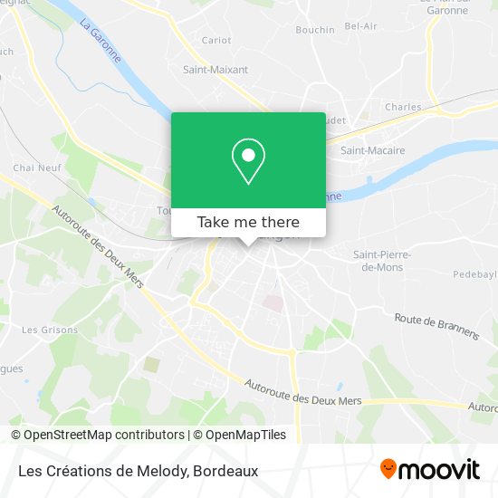 Les Créations de Melody map